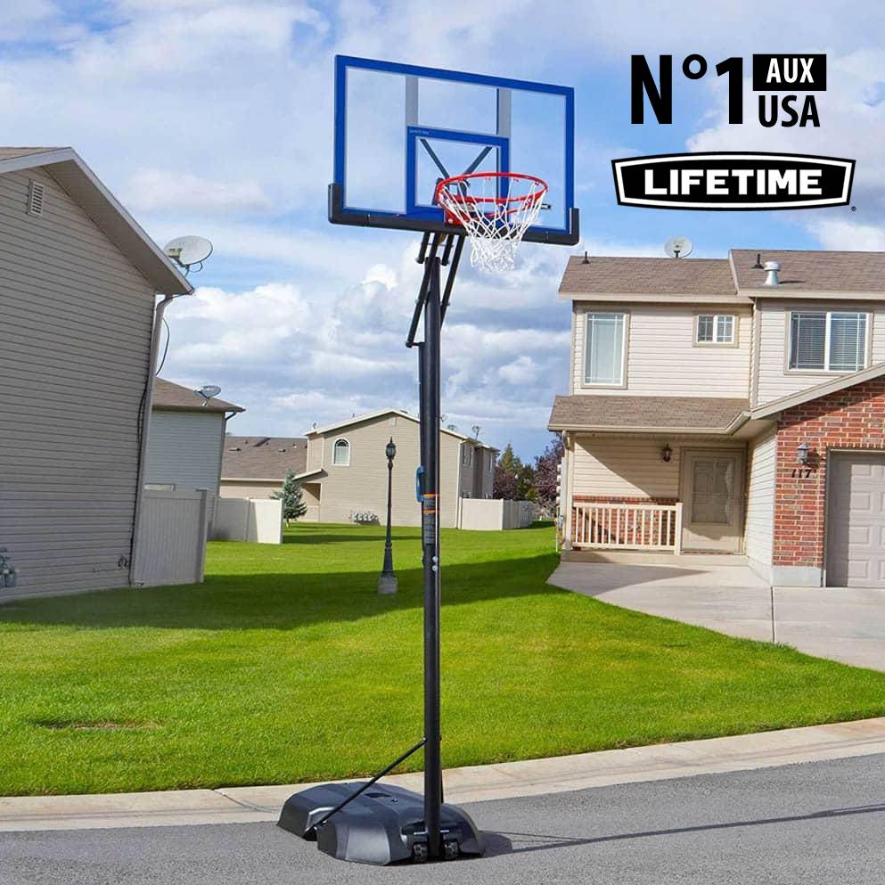 Panier de Basket Arceau Dunk 2m45 à 3m05 Front Court 48 Lifetime