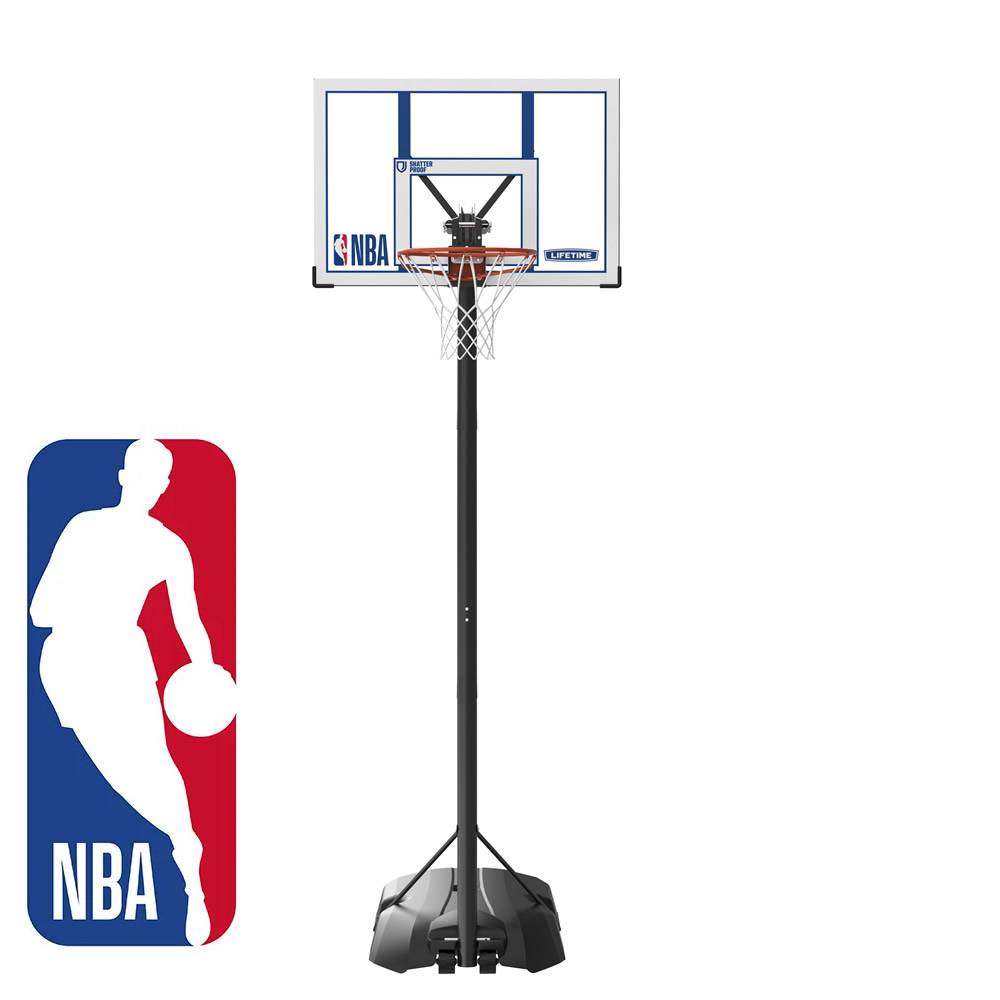 Panier de basket sur pied NBA Front Court 44 avec arceau dunk